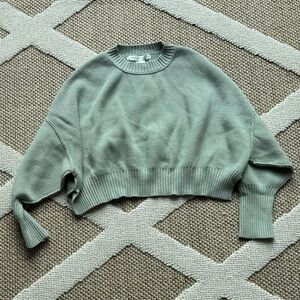 Altar'd State Sage Green Crew Neck Sweater Relaxed Fit
